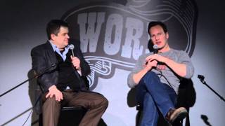 Patton Oswalt and Patrick Wilson discuss Watchmen at WORD Jersey City