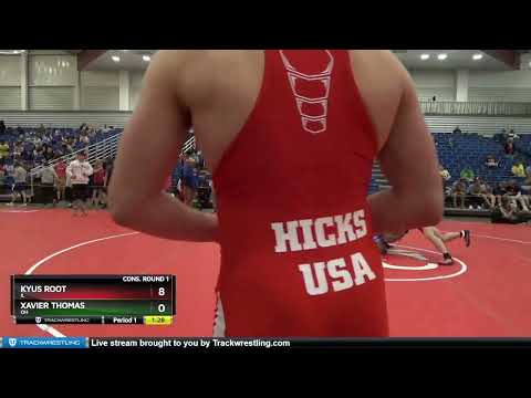 170 Lbs Cons. Round 1 - Kyus Root, IL Vs Xavier Thomas, OH Ed60