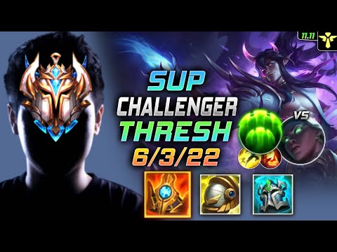 Challenger Thresh Support vs Senna - 챌린저 서폿 쓰레쉬 템트리 룬 슈렐 수호자 スレッシュ Треш 魂锁典狱长 瑟雷西 - LOL KR 11.11
