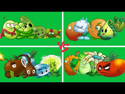 04 Team 04 Plant Vs 04 Team Zombie - Who Will Win? - PvZ 2 Team Plant
