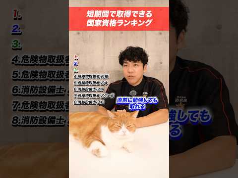 総合工学科 【🏆トップ10】一夜漬け可？短期間で取得できる国家資格ランキング #shorts