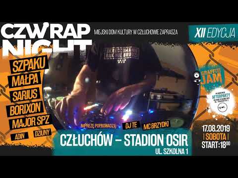 CZW RAP NIGHT 2019 - 17.08.2019 r., Człuchów [Zapowiedź 12 edycji festiwalu by DJ Te]