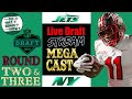 New York Jets - 2024 NFL Draft Megacast | 2nd & 3rd Round LIVE Reaction & Analysis