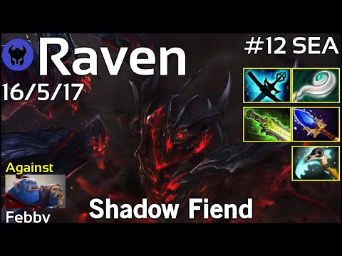 Raven [GeekFam] plays Shadow Fiend!!! Dota 2 7.22