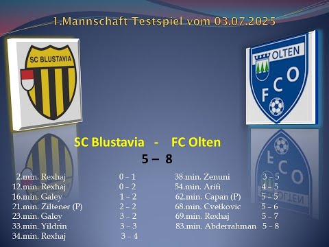 1.Mannschaft Testspiel SC Blustavia - FC Olten