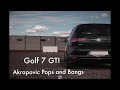 Golf 7 GTI Akrapovic Pops And Bangs