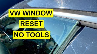 VW Window Won’t Go Down When Opening Door - How to Reset / Relearn. No Tools