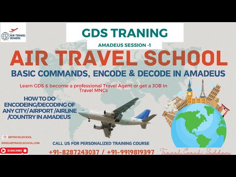 Amadeus Session -1 (Encode, Decode & Amadeus Basic Commands) #gdstraining #amadeus #gds #jobs