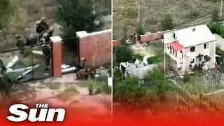 Russian soldiers flee for their lives after Ukrainian Army free Donetsk settlement with Autel drones