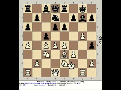 Klekowski, Maciej vs Sendera, Jaroslaw | Poland Ekstraliga Chess 2024, Walbrzych