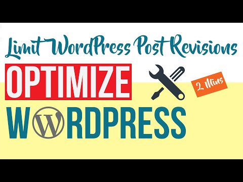Optimize your Database by Limiting WordPress Post Revisions