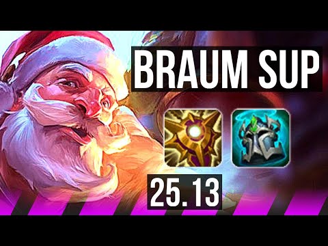 BRAUM & Caitlyn vs XERATH & Sivir (SUP) | NA Master | 25.13