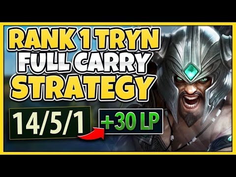 #1 TRYNDAMERE WORLD HOW TO 1 V 9 IN EVERY GAME - League of Legends