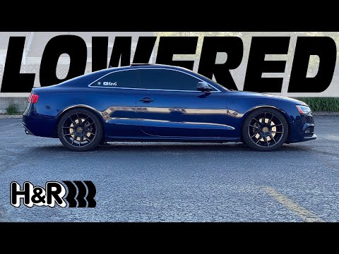 H&R Sport Springs on My Audi S5 - We're Finally Lowered!