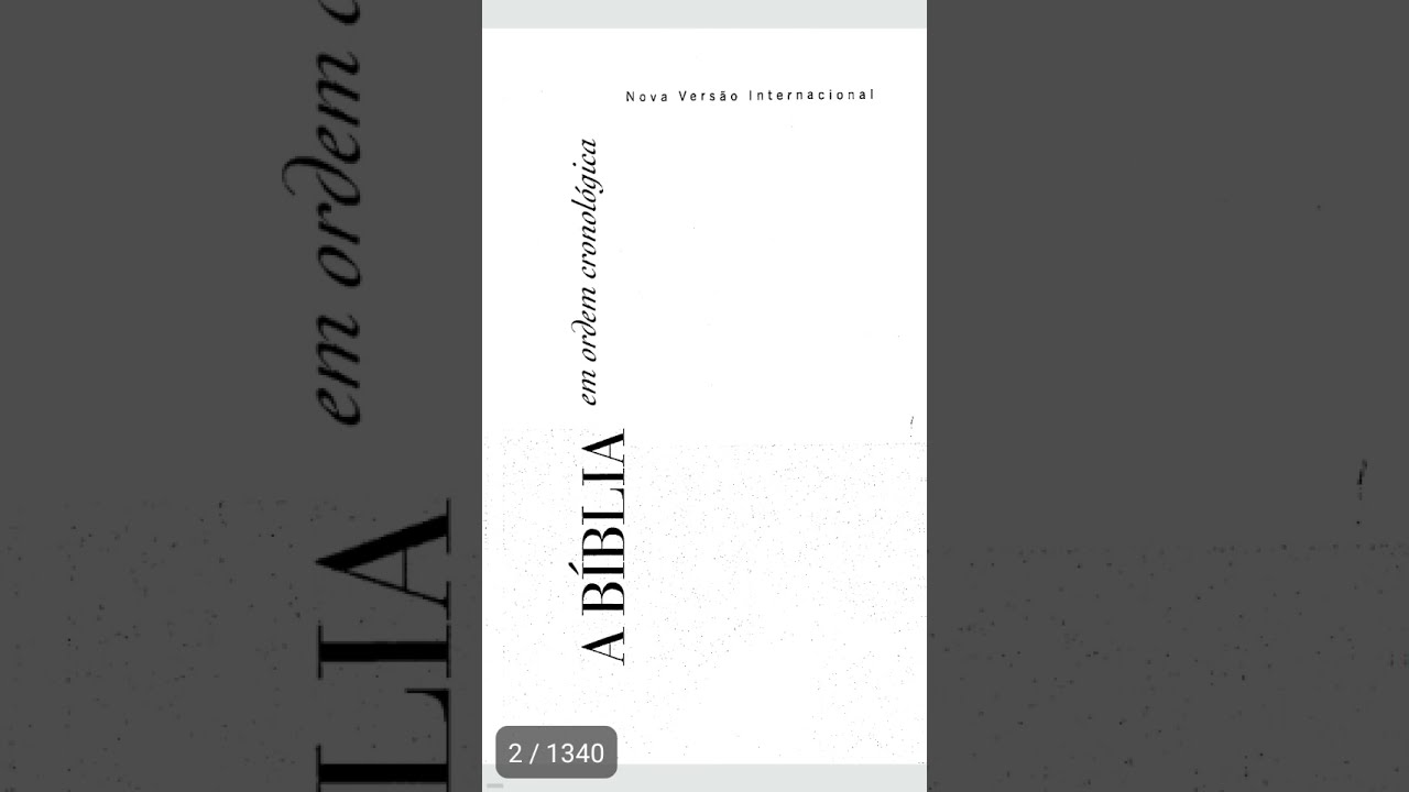 Bíblia de estudo NVI Em Ordem Cronológica pdf completa