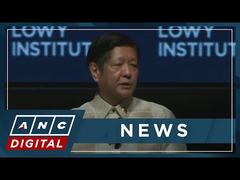 WATCH: Marcos delivers address at Lowy Institute in Melbourne ANC