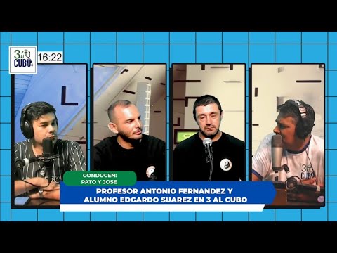 Nota en Santiago del Estero Profesor Antonio Fernández y peleador Edgardo Suárez 