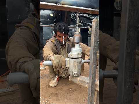Satisfying drilling how truck chassis repair drilling technique #skills #shorts #viral