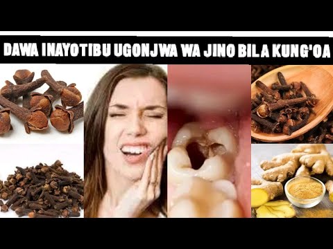 DAWA INAYOTIBU JINO LINALOUMA SANA BILA KUNG'OA HII APA/DAWA ASILI YA MENO KUTOBOKA,KUUMA NA HARUFU