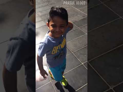 “Jolly, Super pa!”  Boy goes shopping with dad after his cute haircut!