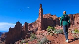 Hiking the Fisher Towers Trail | Sandstone Spires Near Moab, Utah | 4K HDR