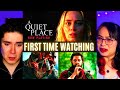 REACTING to *A Quiet Place* WE'RE WEEPING!!! (First Time Watching) Horror Movies