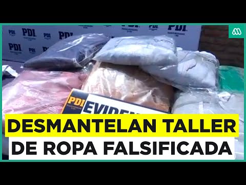Desmantelan taller de ropa falsificada en Cerrillos: Más de 10.000 prendas incautadas