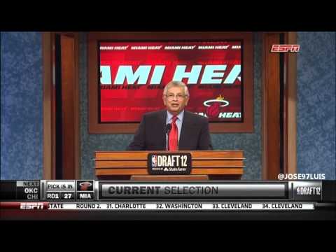 Miami Heat 2012 NBA Draft 27th pick [HD]