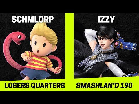 SmashLAN'd 190 Losers Quarters - Schmlorp (Lucas) vs Izzy (Bayonetta) - SSBU Tournament