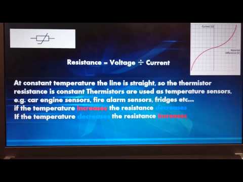 Thermistors and LDR's