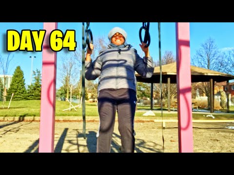 HardGainer Spring Bulk Day 64 - I got Gymnastic Rings! (Pull & Push Workout)