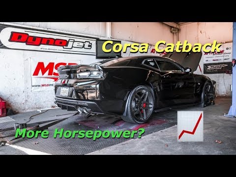 Does a Catback Exhaust Add Horsepower? 2017 SS Camaro Corsa Xtreme Catback