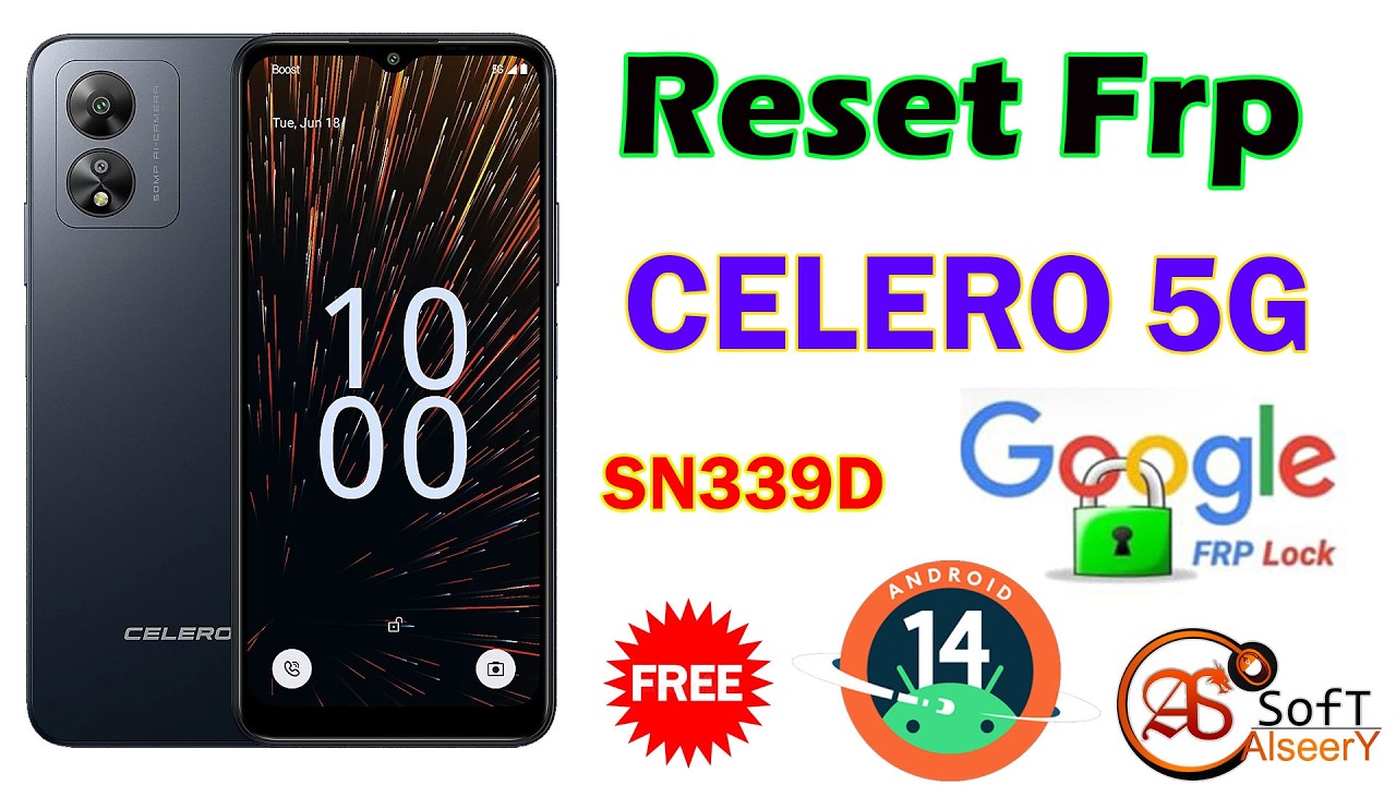 New Bypass FRP CELERO 5G Boost Mobile | SN339D Android 14
