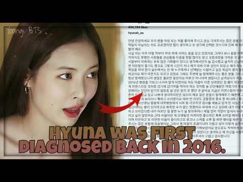 Hyuna Reveals She Has Been Diagnosed with Depression, Panic Disorder, and Vasovagal Syncope