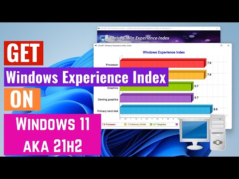 How to get Windows Experience Index on Windows 11 aka 21H2 - WEI Score