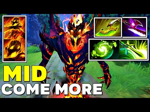 Incredible Shadowraze DAMAGE [ Shadow Fiend ] COME MORE MID - GAMEPLAY