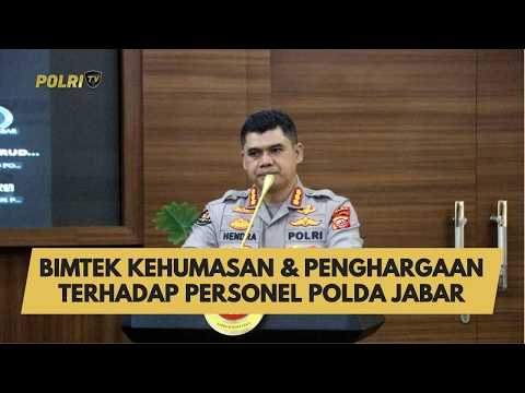 BIMTEK KEHUMASAN &amp; PENGHARGAAN TERHADAP PERSONEL POLDA JABAR