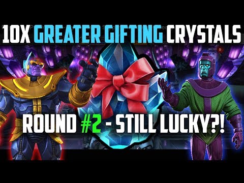 10X Greater Gifting Crystal Opening #2 - Will the Luck Continue?! - Marvel Contest of Champions