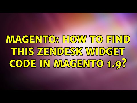 Magento: How to find this Zendesk widget code in magento 1.9?