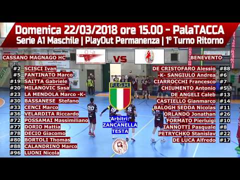 2018/04/22 Cassano Magnago HC vs Benevento 23-17 1° tempo handball pallamano