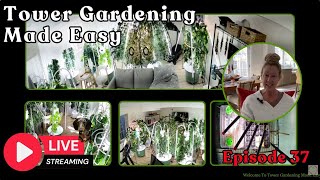Tower Gardening Made Easy LIVE CAM #towergarden #hydroponicgardening #garden #farm #aeroponic