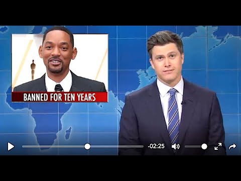 'Weekend Update' Mocks Too-Kind Penalty For Will Smith Slap