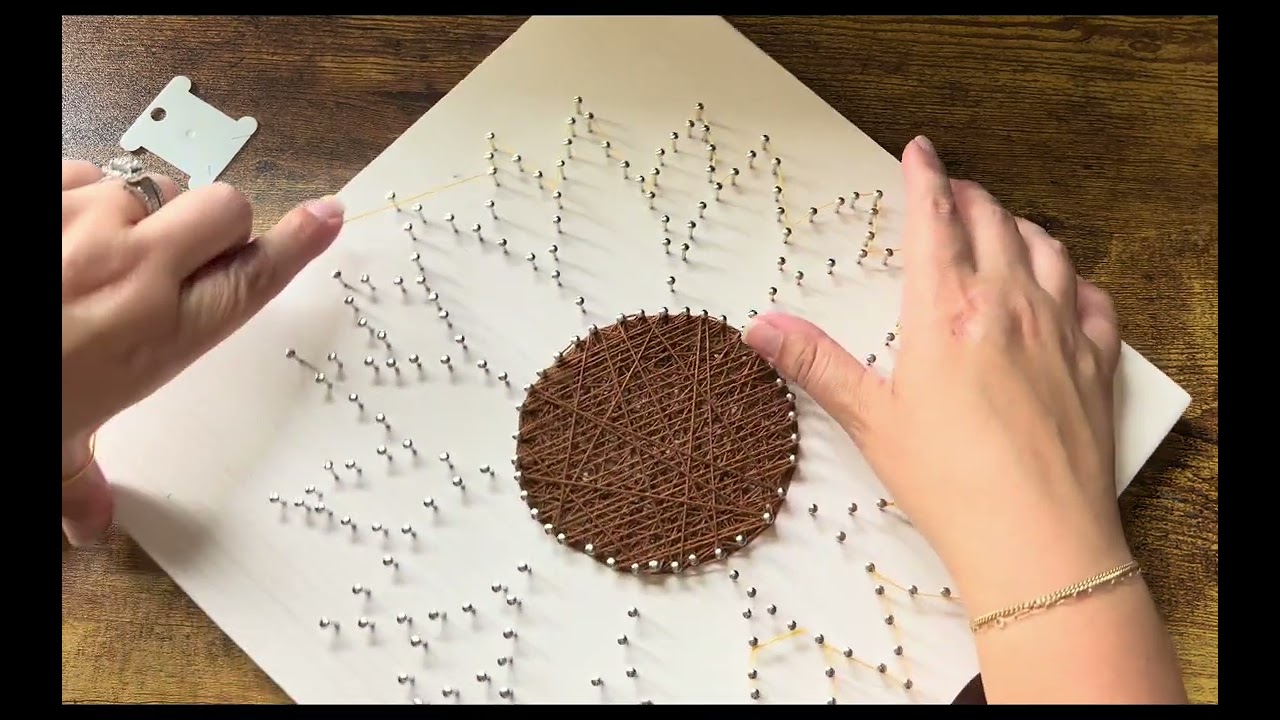 Sunflower String Art Sign Tutorial