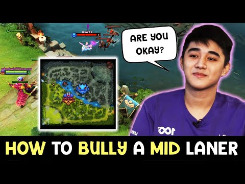 How to bully Mid laner? - Abed PANGOLIER with 22 KILLS - 11,000 MMR GAMEPLAY DOTA 2