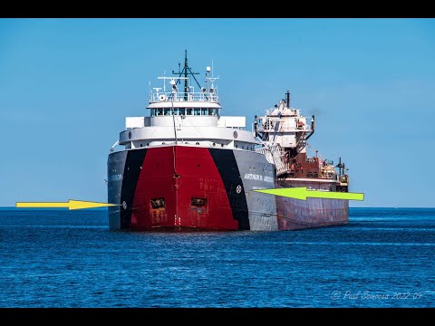 Look at the Bow Closely! Once you see it you can't unsee it! The Arthur M Anderson's Duluth Arrival!