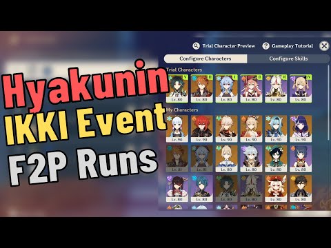 Hyakunin Ikki - F2P Build Run - Genshin Impact