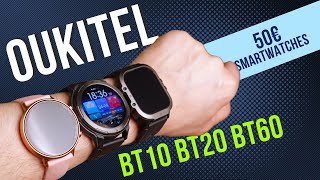 50€ Ouktitel Smartwatches BT10, BT20 & BT60 getestet - AMOLED & top Laufzeit /moschuss.de