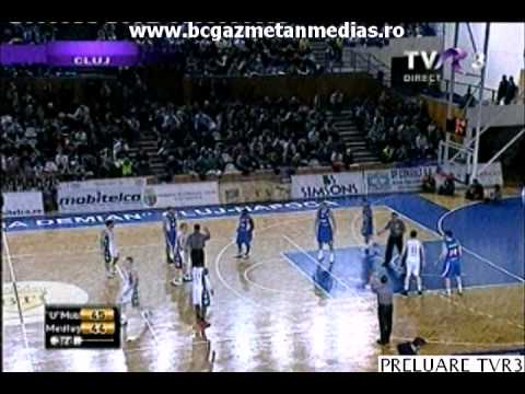 "U" Mobitelco Cluj Napoca -- Gaz Metan Medias 91-80  ( Preluare TVR3 de MML STUDIOS ) 5.03.2011