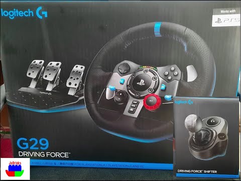 Logitech G29 steering wheel + Shifter for a PS3/PS4/PC - Unboxing and Setup