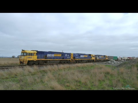 5PM5 Pacific National Container Freight Train (16/7/2023) - PoathTV Australian Railways